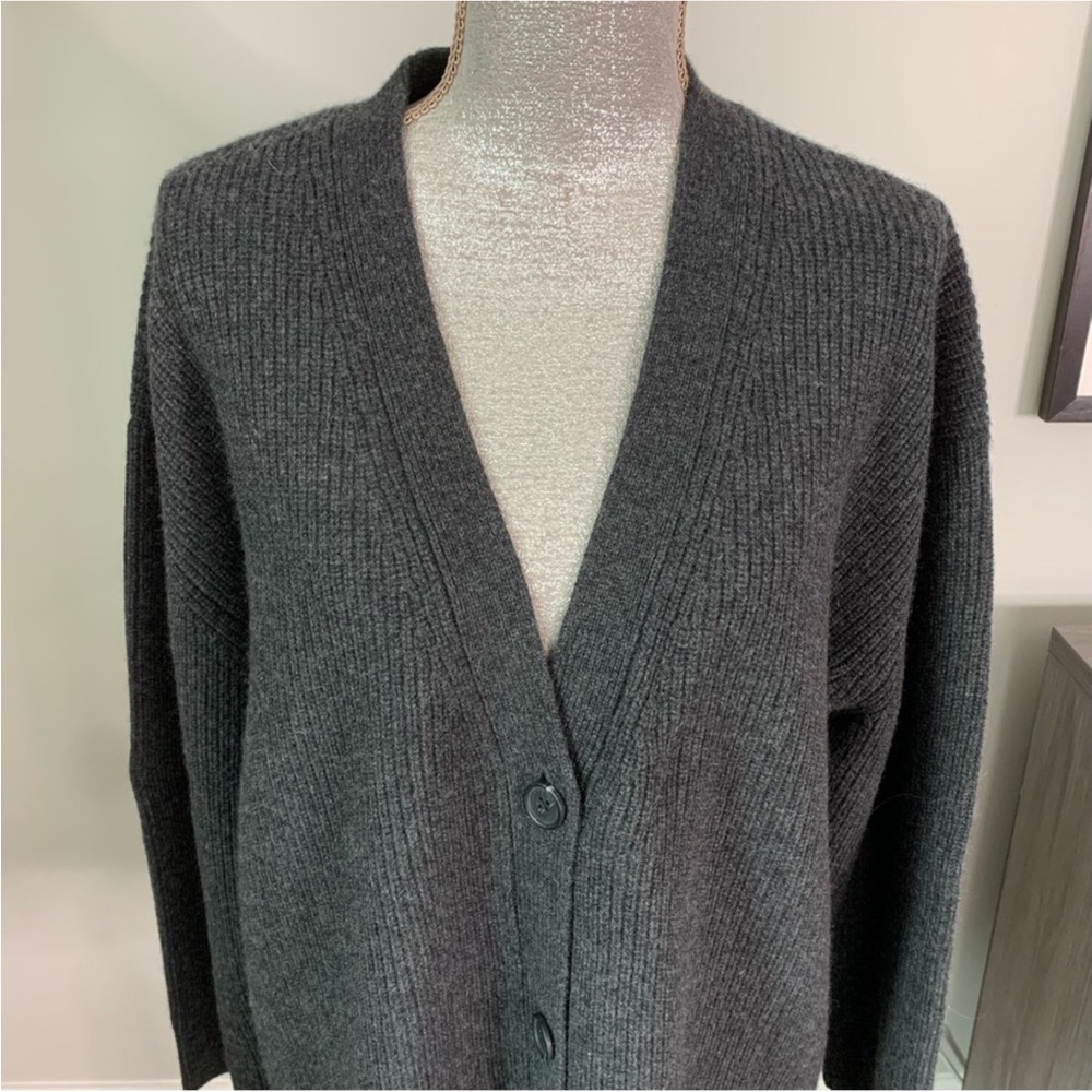 QUINCE Cashmere Oversized Boyfriend Cardigan Sweater LARGE NWT - Picture 11 of 14